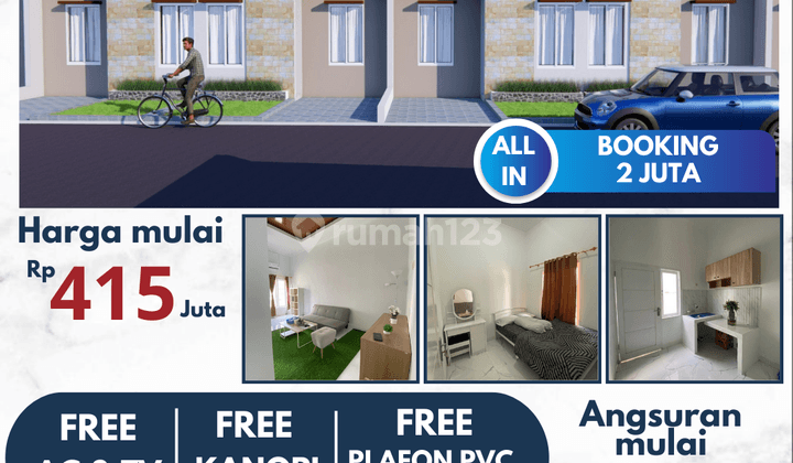 Rumah Modern Minimalis Tanpa DP di Desa Bengle, Majalaya, Karawang Timur 1