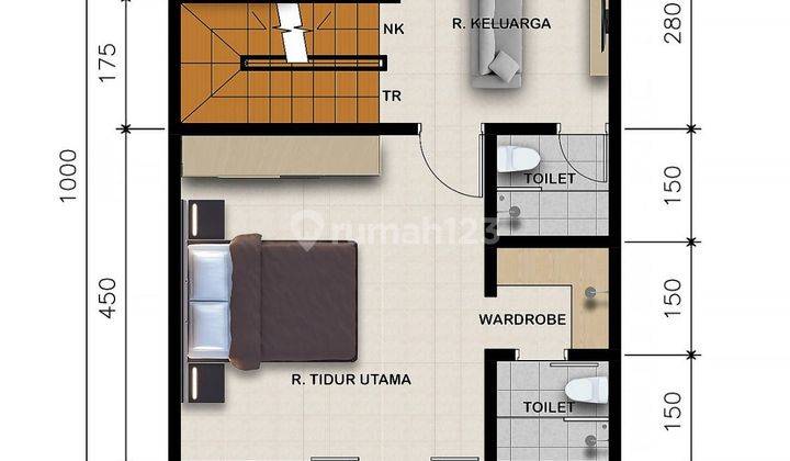 RUMAH CLUSTER FASILITAS ROOFTOP POOL DI TANJUNG BARAT UNIT BANYAK 2