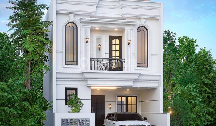 Rumah Cluster Pinggir Jalan Di Jagakarsa Bangunan Modern Classic  2