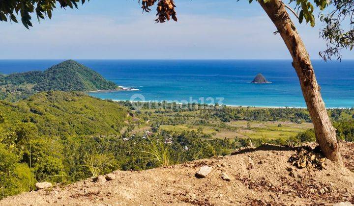 Tanah Di Selong Blanak Dengan View Laut Dan Fasilitas Jalan Sudah Tersedia Dekat Dengan Air Terjun Dan Kompleka Villa Mewah Di Sebelahnya, Boleh Beli Sebagian