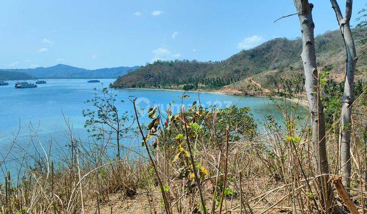 Tanah dengan pemandangan laut dan bukit di sekotong perbatasan dengan lombok tengah dan dapat tebing dan pantai 1