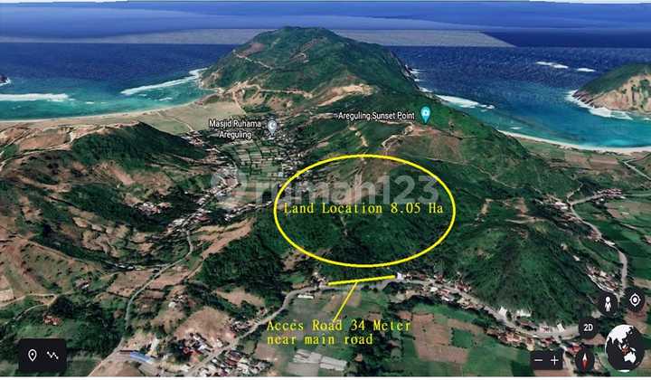 Big Land For Investment With Ocean View Just 10 Munutes From Kuta Lombok Big Land For Investment With Ocean View Just 10 Munutes From Kuta Lombok