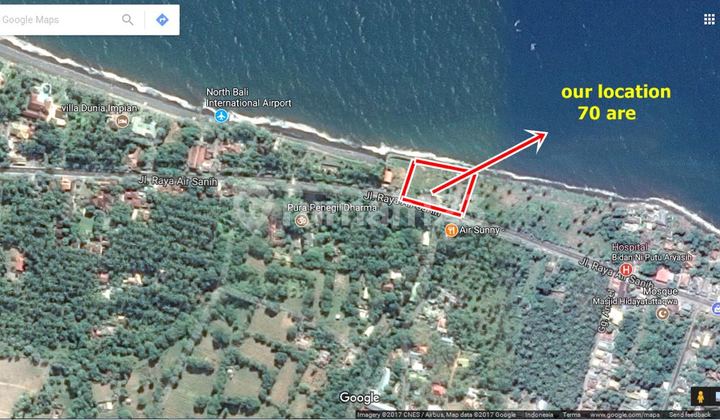 Tanah Loss Pantai Kubutambahan Buleleng Langsung Pantai Lebar Pantai Kurleb 100 Mtr