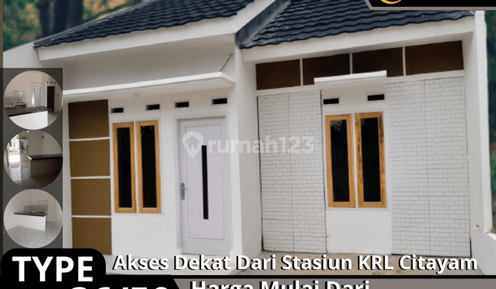 Rumah 2kamar Murah 190jutaan Legalitas SHM Dekat Jalan Utama