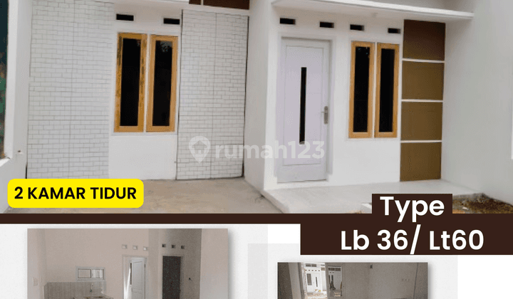 Rumah 200jutaan Dua Kamar di Lokasi Dekat Stasiun Dan Jalan 1