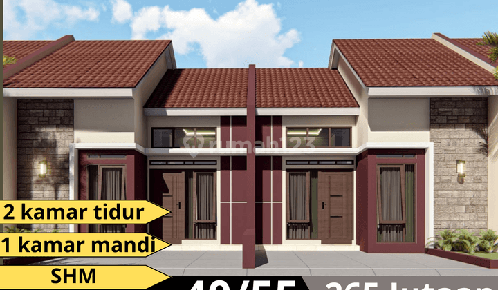 Rumah Modern Murah 2 Kamar Design Elegan Akses Dekat Stasiun 1