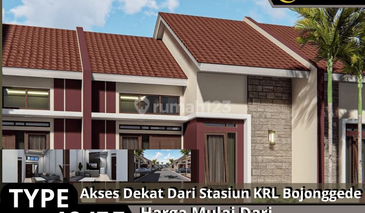 Rumah Mewah 2 Kamar Harga Murah 265jutaan SHM di Citayam