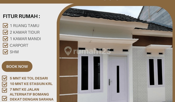 Rumah Csah Termurah Surat SHM Lokasi Ternyaman Akses Strategis 1