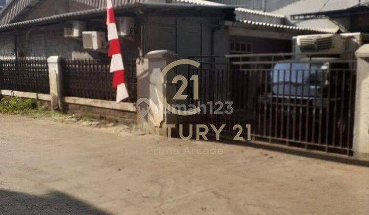 Dijual tanah luas, posisi hook, sudah ada bangunannya, bisa untuk gudang/pergudangan di perumahan di Bekasi 1