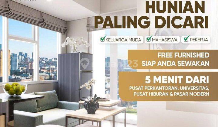 Apt Dijual Unit 2BR Shm, Siap Huni Dekat Aeon Mall 1