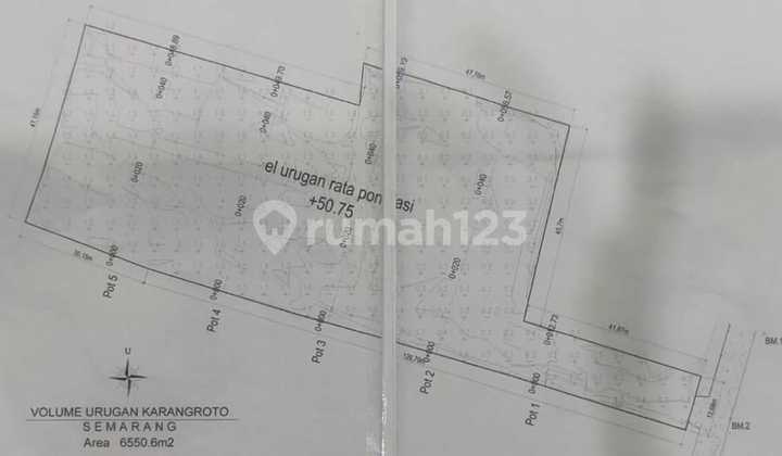 Property Berupa Tanah Di Jl. Kh Zaenudin Raya Karang Roto Genuk Semarang Luas 6500m 2
