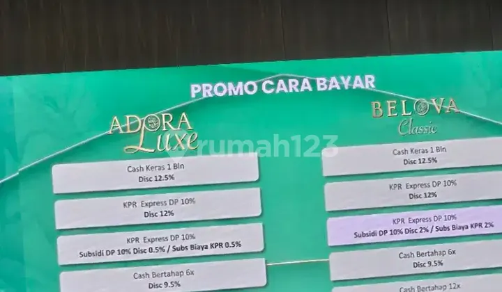 6x11m Terravia Belova Classic Segera Huni Dp Dibayarin Developer