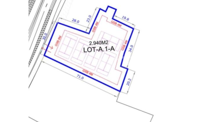 DISEWAKAN TANAH PREMIUM 2.940 JALAN PURI 11 BOULEVARD LANGSUNG TOLL