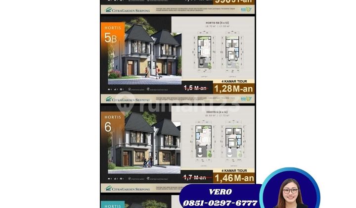 HORTIS RUMAH TERB.ARU 900 jutaan di BSD City Lokasi paling premium 1