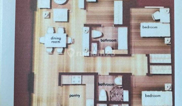 Disewakan Apartemen Central Park 3 Kamar Tidur Full Furnish 2