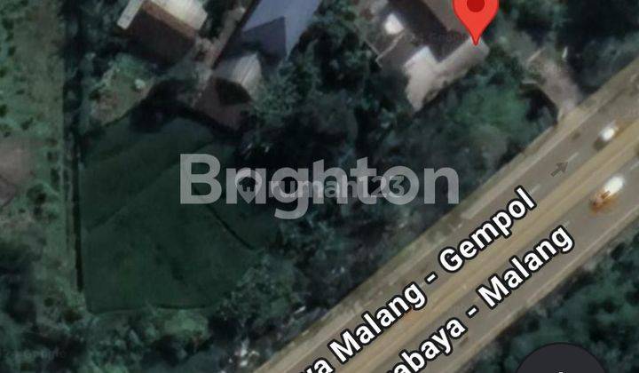 TANAH PINGGIR JALAN PROPINSI LT 3700 M2 BONUS BANGUNAN DIATASNYA DI JALAN RAYA MALANG - GEMPOL, BLIMBING WETAN, PAREREJO, KEC PURWODADI, PASURUAN.. 1