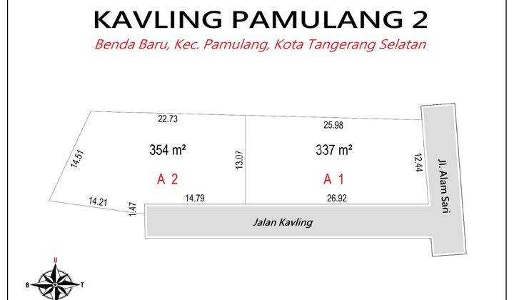 Tanah Kavling Area Pamulang Siap Bangun Dekat Villa Dago Pamulang 1