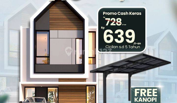 Rumah 2 Lantai Desain Scandinavian Dekat Dari Unhas Makassar 1