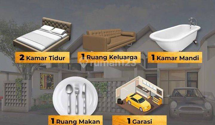 Dijual Rumah 1 Lantai Skema Syariah Lokasi Telkomas 2