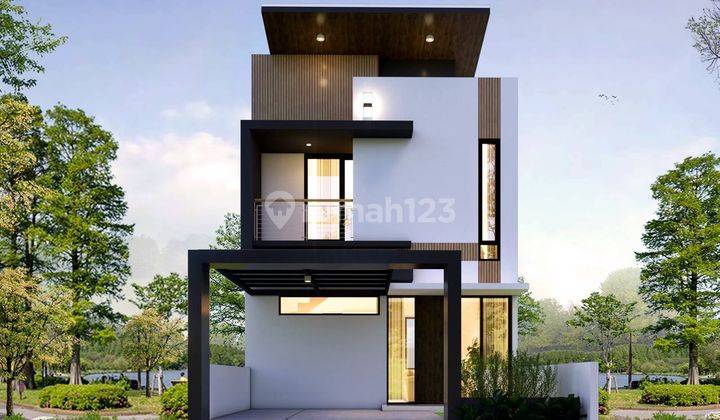 Dijual Rumah 2 Lantai Dengan Desain Modern Minimalis  1