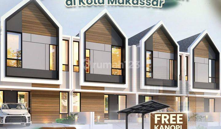 Rumah 2 Lantai Di Tengah Kota Makassar Desain Scandinavian  2