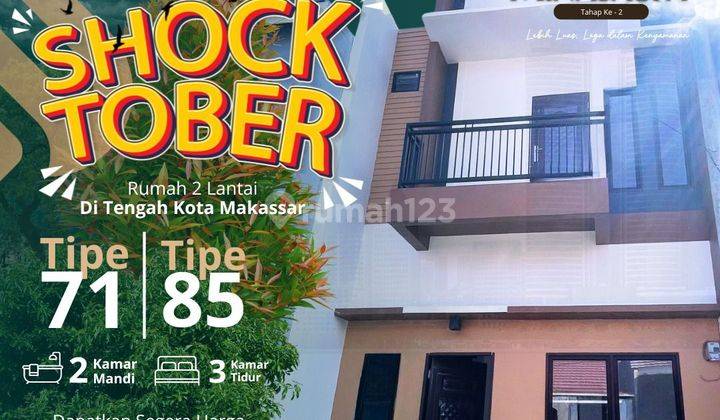 Rumah Mewah 2 Lantai Dekat Rumah Sakit Bahagia Minasaupa Makassar 2