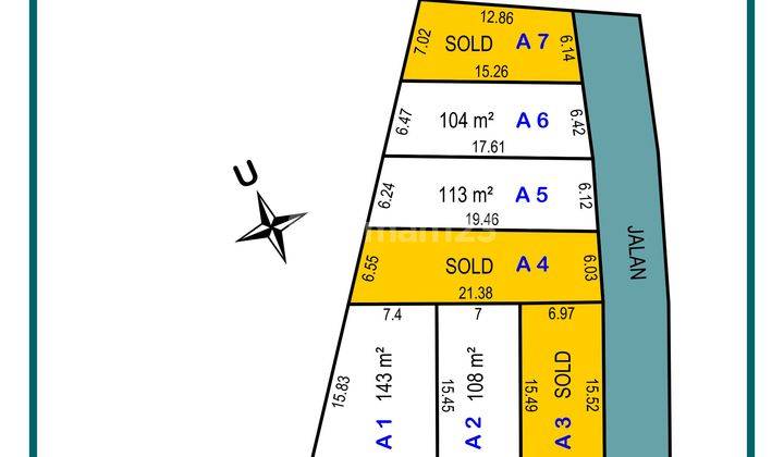 700 M Sma 3 Taruna Angkasa, Tanah Madiun, Wayut  1