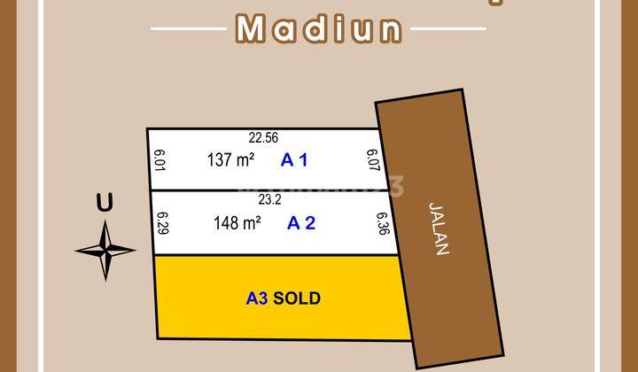 600 M Rs Santa Clara, Tanah Kavling, Kartoharjo  1