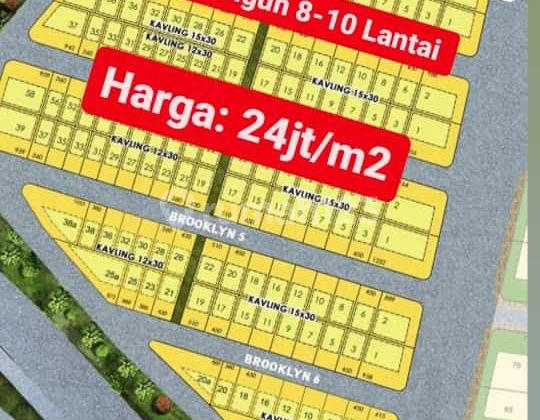Kavling komersil pik2 450m2 d jual
