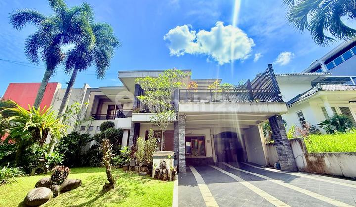 2-Story House for Rent at 250 Million Per Year, Spacious Balcony, Fish Pond, Swimming Pool, Front Garden, Prime Location, Move-In Ready, Elite Cluster, SHM Legality, 7 Minutes from Aeon Mall and Sentul City Toll Exit. 2