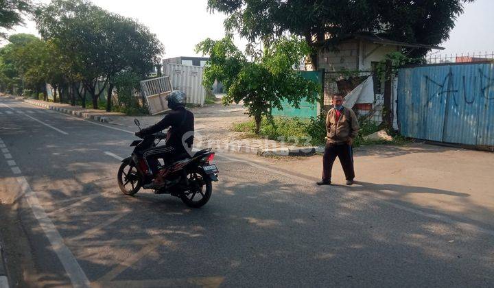 Lahan kosong ex garasi trailer kontainer jalan marunda 1