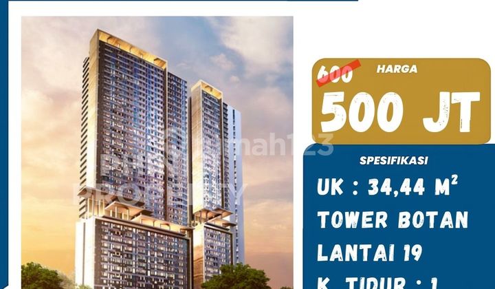 FOR SALE VASANTA INNOPARK APARTMENT ONLY 600 MILLION IN JAKARTA