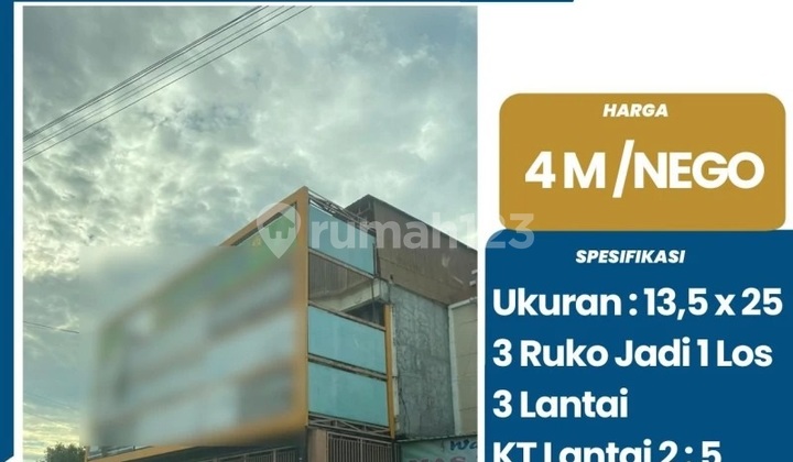 FOR SALE: 3 SHOPHOUSE UNITS COMBINED INTO 1 ON KACONG DG LALANG STREET 1