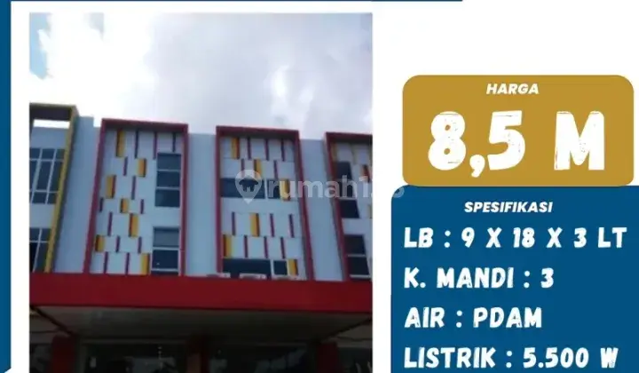 DIJUAL RUKO DI AREA PERINTIS KEMERDEKAAN DEPAN KANTOR IMIGRASI 1