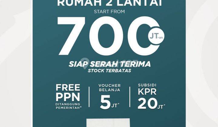DIJUAL RUMAH MURAH 2 LANTAI DI CLUSTER ALSTONIA TALLASA CITY 1