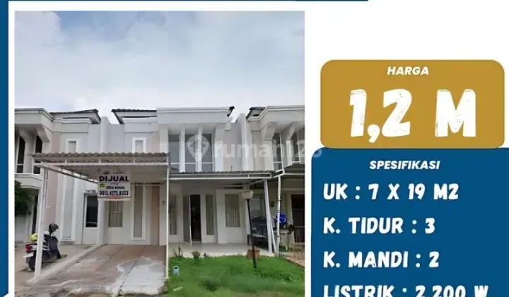 DIJUAL RUMAH MURAH DI TANJUNG BUNGA CUMA 1,2 M  1