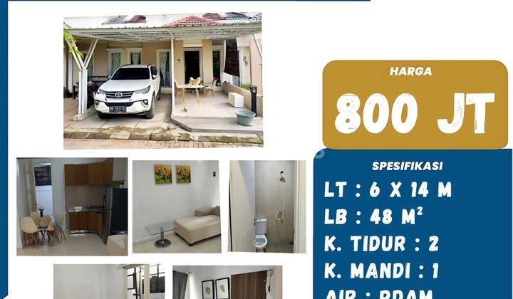 DIJUAL RUMAH MURAH INCLUDE FURNISH CUMA 800 JUTAAN DI TANJUNG BUNGA 1