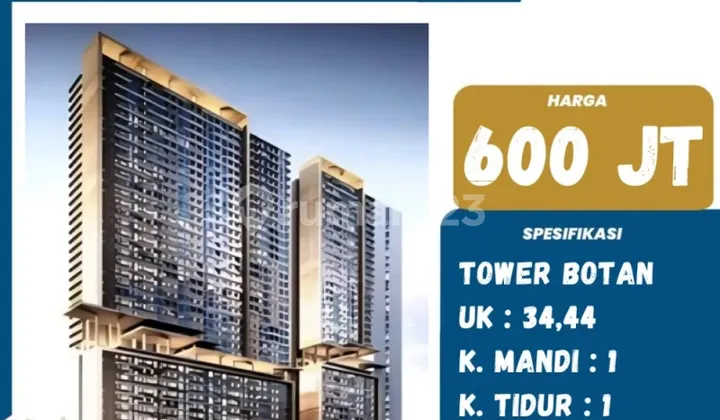 DIJUAL APARTMENT VASANTA INNOPARK  CUMA 600 JUTAAN DI JAKARTA 1