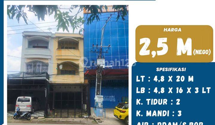 DIJUAL RUKO MURAH 3 LANTAI DI JALAN ADIYAKSA BARU COCOK BUAT USAHA 1