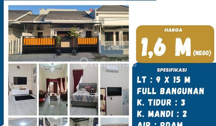 DIJUAL RUMAH FULL FURNISH DI GRAHA LESTARI HERTASNING 1