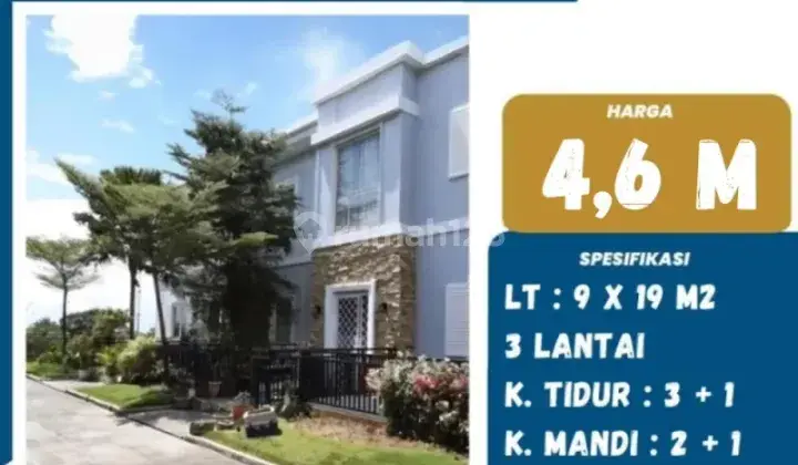 DIJUAL RUMAH DOUBLE DECKER DI PAVILION TANJUNG BUNGA, LOKASI STRATEGIS DAN DEKAT KEMANA-MANA 1