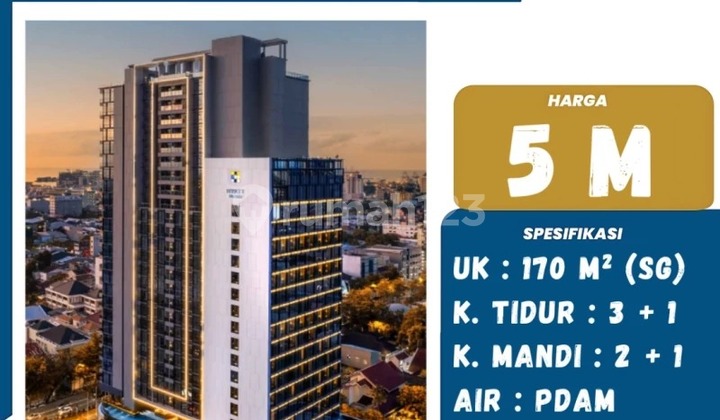 DIJUAL APARTMENT MURAH DI 31 SUDIRMAN SUITES CUMA 5 M UDAH PRIIVATE LIFT  1