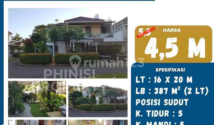 Dijual Rumah Sudut Besar di Citraland Celebes 1