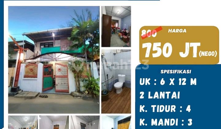 Rumah 2 Lantai Tengah Kota Di Jalan Domba 1