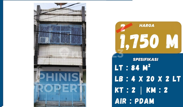 Ruko Downtown Jalan Gunung Latimojong 1 Near Veteran Utara 1