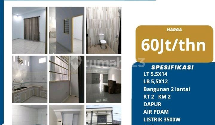 Disewakan Ruko Tengah Kota Jalan Bulu Salaka Dekat Latimojong 1