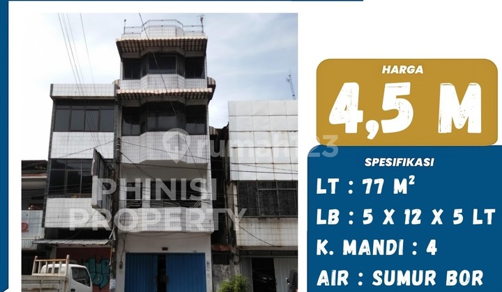 For Sale 5-Story Shop House on Sulawesi Street 1