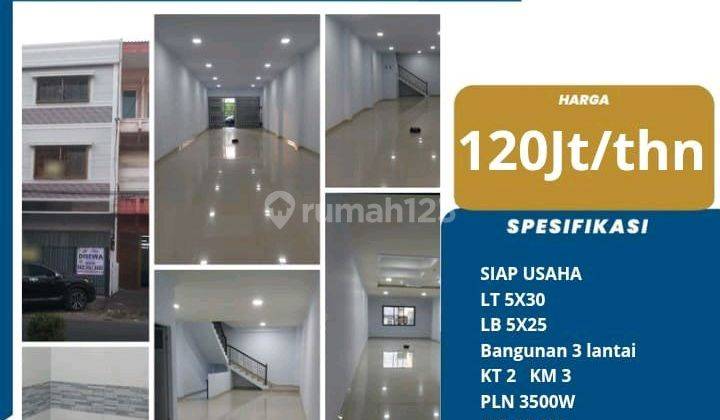 Disewakan Ruko 3 Lantai Jalan Gunung Latimojong Harga Murah 1