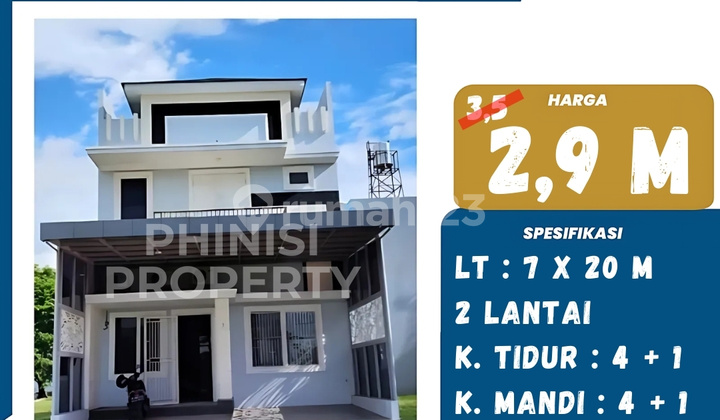 Dijual Rumah 2 Lantai di Cluster Espana Tanjung Bunga 1