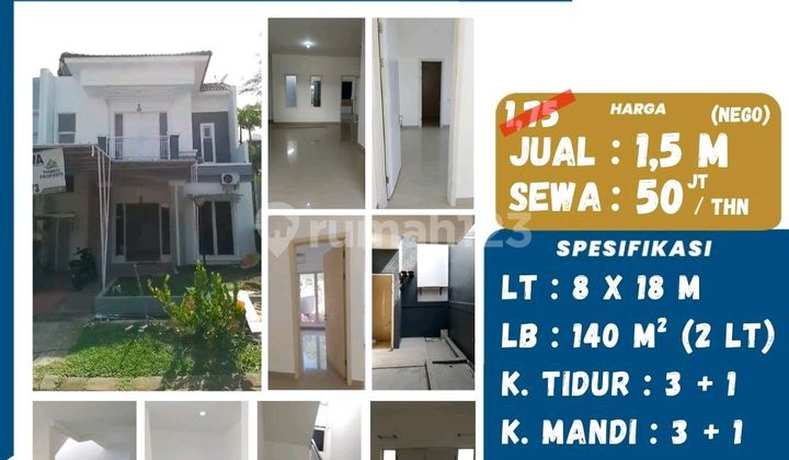 Runah 2 Lantai Di Cluster The Clove Tanjung Bunga 1